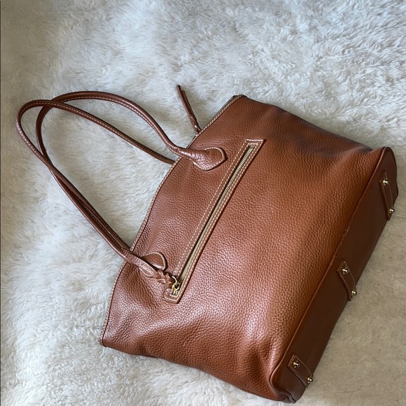 Dooney & Bourke Brown Pebble Grain Short Handle Tote - Picture 4 of 16